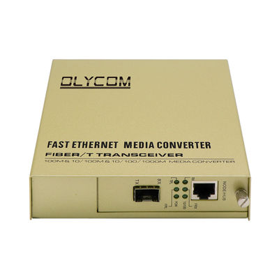 SFP सिंगल फाइबर मीडिया कन्वर्टर, ट्रांजिशन नेटवर्क मीडिया कन्वर्टर AC इनपुट 50HZ