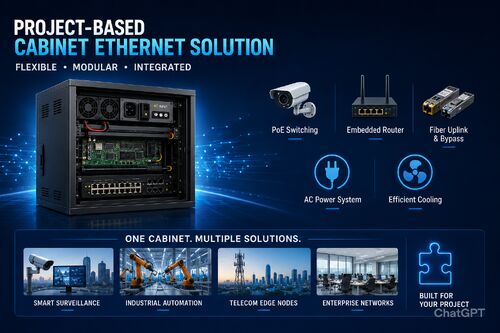 के बारे में नवीनतम कंपनी का मामला A Project-Based Cabinet Ethernet Solution