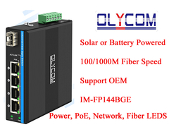 IM-FP144BGE सौर ऊर्जा से संचालित PoE फाइबर स्विच