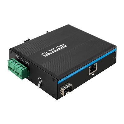 गुणवत्ता  Industrial SFP Gigabit PSE PoE Media Converter 1.25G Optical Slot 15.4W / 30W कारखाना