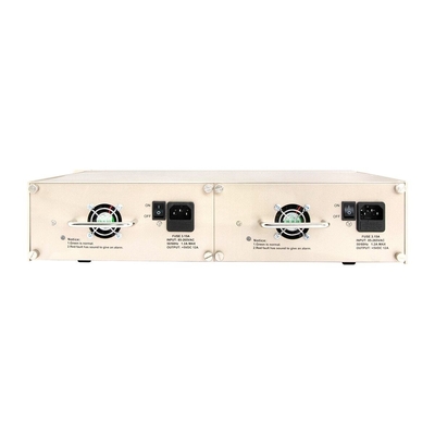 16 स्लॉट मीडिया कन्वर्टर रैक चेसिस 19 इंच 2U डुअल पावर 48V/220V