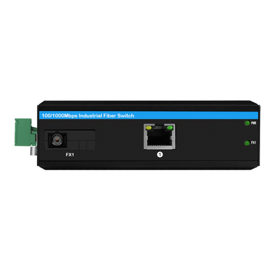 औद्योगिक Gigabit ईथरनेट POE मीडिया कन्वर्टर DC48V 30W बजट बीहड़ मामला