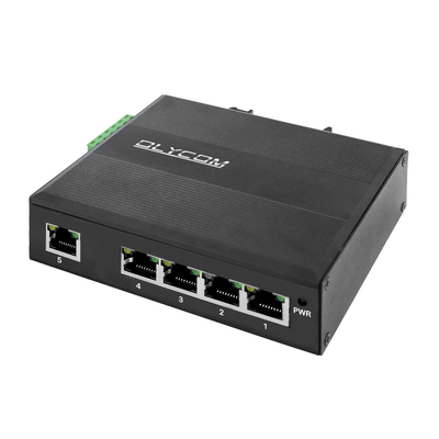 10/100/1000Mbps औद्योगिक पीओई नेटवर्क स्विच 5 पोर्ट गीगाबिट