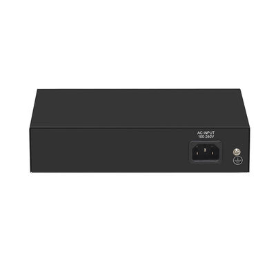 4 पोर्ट गीगाबिट फाइबर स्विच PoE Af/At 60W के साथ 1 SFP/Copper Uplink वाणिज्यिक ग्रेड CE