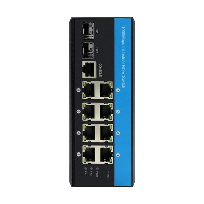 10 पोर्ट गीगाबिट 10/100/1000mbps L2 आउटडोर के लिए 2 Sfp के साथ प्रबंधित POE स्विच