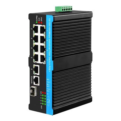 8 पोर्ट अल्ट्रा PoE L2 प्रबंधित स्विच ERPS 2.5G रिंग के साथ 1*SFP/RJ45 अपलिंक PoE Af/At/Bt