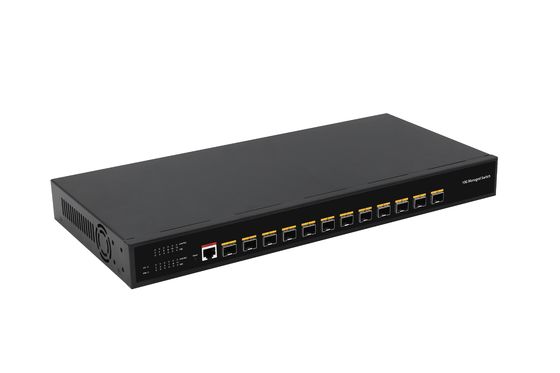 डेस्कटॉप 12 पोर्ट 10G L3 प्रबंधित स्विच 12* SFP+ पोर्ट फाइबर ऑप्टिक स्विच