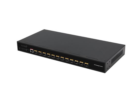 डेस्कटॉप 12 पोर्ट 10G L3 प्रबंधित स्विच 12* SFP+ पोर्ट फाइबर ऑप्टिक स्विच