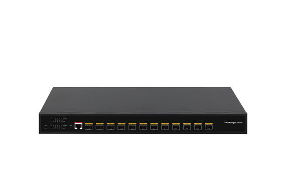 डेस्कटॉप 12 पोर्ट 10G L3 प्रबंधित स्विच 12* SFP+ पोर्ट फाइबर ऑप्टिक स्विच