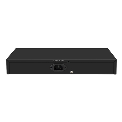 16 पोर्ट 250 मीटर PoE स्विच PoE Af/At 10/100M समर्थन वीएलएएन मोड 300W बजट