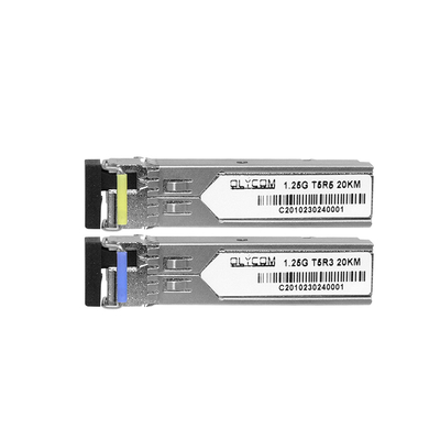 सिस्को SFP ट्रांससीवर मॉड्यूल 1.25G BIDI WDM सिंगल मोड 20km 1310nm 1550nm DDM