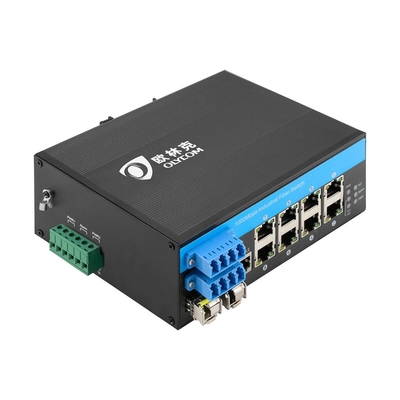 10 पोर्ट 2.5G SFP बायपास प्रबंधित औद्योगिक POE फाइबर स्विच 8*10/100/1000mbps RJ45