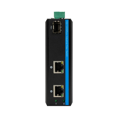 मिनी गीगाबिट 2RJ45+SFP पो स्विच ऑप्टिकल आउटडोर फाइबर मीडिया कन्वर्टर