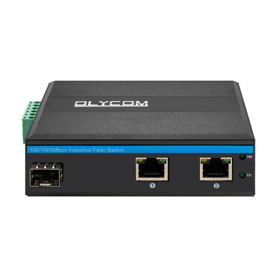 मिनी गीगाबिट 2RJ45+SFP पो स्विच ऑप्टिकल आउटडोर फाइबर मीडिया कन्वर्टर