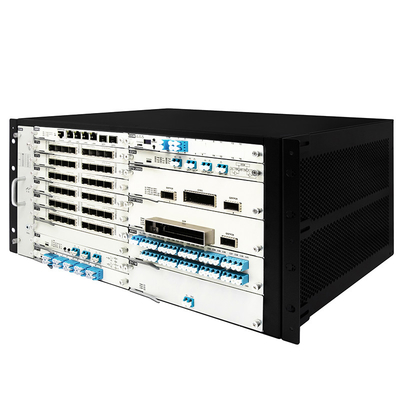 OTN DWDM 5U चेसिस 20 सेवा स्लॉट 100G 200G 400G ट्रांसमिशन डबल पावर इनपुट के लिए