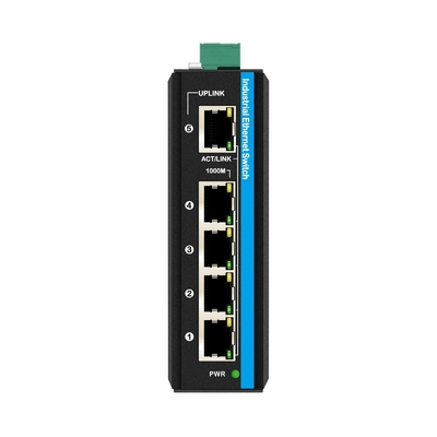 कठोर 10/100/1000mbps मिनी अनमैनेज्ड नेटवर्क स्विच पो स्विच 12-48v डीसी