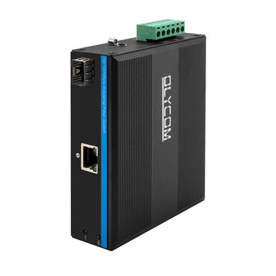 मिनी 2 पोर्ट 10/100mpbs फाइबर मीडिया कन्वर्टर 1RJ45+1SFP एलसी ईथरनेट स्विच के साथ आउटडोर उपयोग के लिए