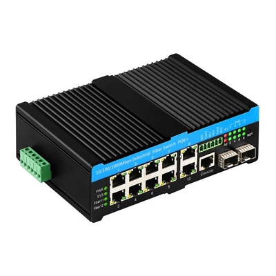 प्रबंधित औद्योगिक नेटवर्क स्विच 2*2.5G SFP+8*RJ45 पोर्ट 10/100/1000M POE 90W आउटडोर स्विच