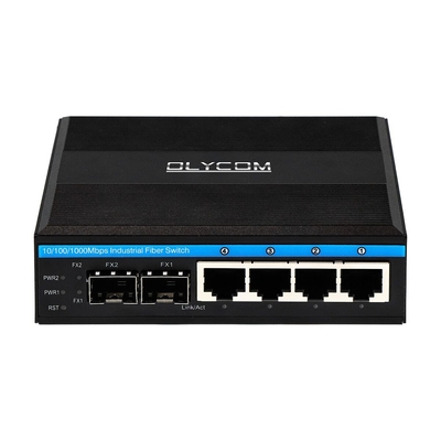 10/100/1000mbps 2 sfp स्लॉट din रेल ईथरनेट स्विच के साथ गीगाबिट प्रबंधित पो स्विच
