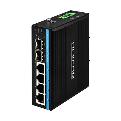 10/100/1000mbps 2 sfp स्लॉट din रेल ईथरनेट स्विच के साथ गीगाबिट प्रबंधित पो स्विच