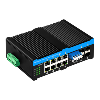 4*10G Sfp पोर्ट+8*10/100/1000mbps 12 पोर्ट मैनेज्ड 10G ऑप्टिकल बाईपास पो स्विच