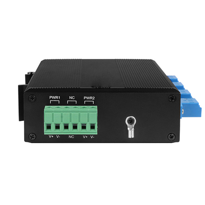 OM-FBS-44-SLC ऑप्टिकल बाईपास यूनिट सिंगल मोड एलसी कनेक्टर 12V 24V 48V Din माउंट