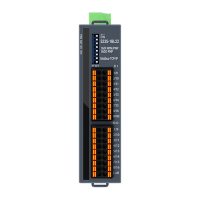 पीएलसी मॉड्यूल Modbus-TCP/IP I/O मॉड्यूल 100Mbit/s 24VDC इनपुट 16DI +16DO IP20 Din Rail