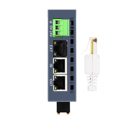 EtherCAT I/O स्लेव मॉड्यूल 24V DIN माउंट 2 RJ45 कनेक्टर IP20 ग्रेड