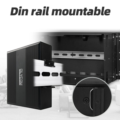 5 पोर्ट इंडस्ट्रियल पो नेटवर्क स्विच DC12/24/48V इनपुट 1SFP+4RJ45 गीगाबिट ईथरनेट स्विच