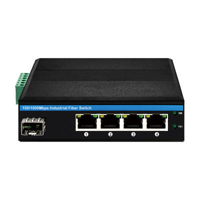 4-पोर्ट सोलर पावर पॉवर स्विच 100/1000M फाइबर 120W डुअल DC12V/DC24V/DC48V इनपुट CE