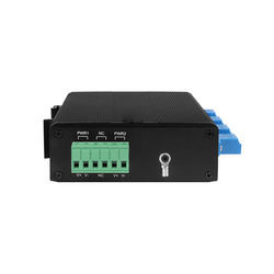 2*2B इंडस्ट्रियल ऑप्टिकल बाईपास स्विच LC/SC कनेक्टर SM/MM DC24/48V इनपुट