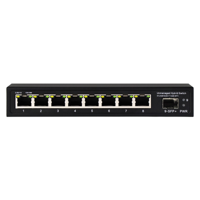 10G ईथरनेट स्विच अनमैनेज्ड नेटवर्क स्विच 8*2.5G RJ45+1*10G SFP पोर्ट
