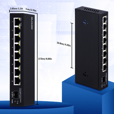 10G ईथरनेट स्विच अनमैनेज्ड नेटवर्क स्विच 8*2.5G RJ45+1*10G SFP पोर्ट