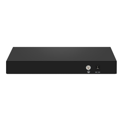 8-पोर्ट 10G SFP+ फाइबर स्विच अनमैनेज्ड 1G/2.5G ऑटो-एडाप्टिव DC12V समर्थन OEM