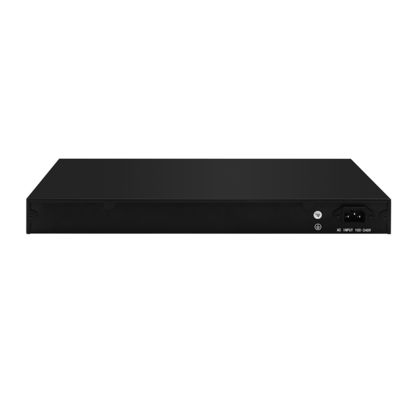 24 पोर्ट 2.5G PoE प्रबंधित स्विच 10G फाइबर अपलिंक L3 लेयर 400W बजट AC इनपुट CE