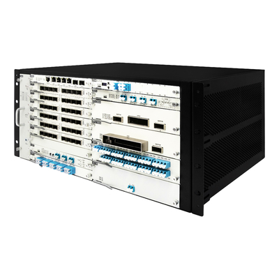 19" 5U OTN DWDM ट्रांसमिशन उपकरण प्रणाली EDFA AWG कॉन्फ़िगर करने योग्य कार्ड के साथ