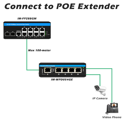 2SFP+8 RJ45 के साथ 8 पोर्ट गीगाबिट प्रबंधित पो स्विच इंडस्ट्रियल ईथरनेट स्विच