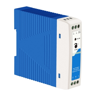 12V Din पावर सप्लाई प्लास्टिक 1.67A 20W AC/DC इनपुट CE UL सूचीबद्ध औद्योगिक ग्रेड