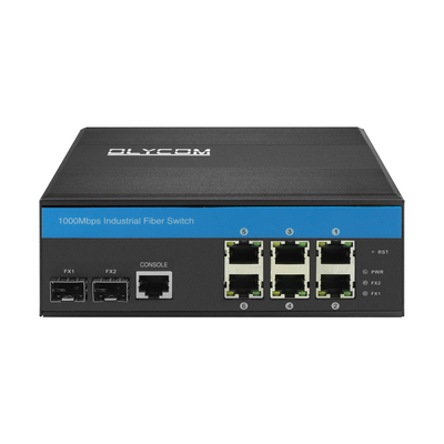 8 पोर्ट गीगाबिट स्विच L2 2SFP+6RJ45 के साथ Vitesse Chipset Din नेटवर्क स्विच प्रबंधित