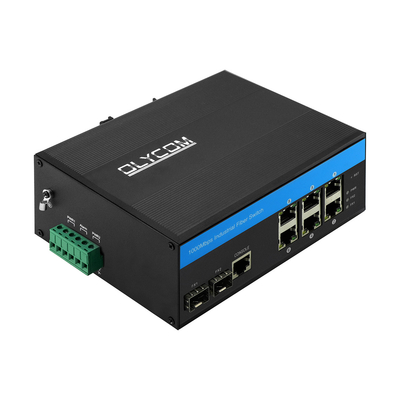 8 पोर्ट गीगाबिट स्विच L2 2SFP+6RJ45 के साथ Vitesse Chipset Din नेटवर्क स्विच प्रबंधित
