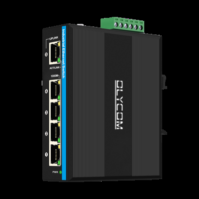 5 पोर्ट गीगाबिट स्विच इंडस्ट्रियल PoE एक्सटेंडर 1*poe इन पोर्ट 30w/60w/90w+4*poe आउटपुट पोर्ट का समर्थन करता है