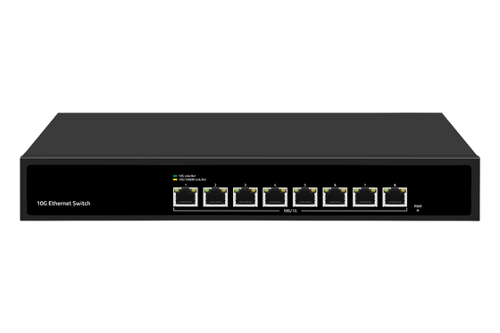 8 पोर्ट 10G ईथरनेट स्विच 8*10G ईथरनेट पोर्ट समर्थन 100/1000M/2500M/5G/10G