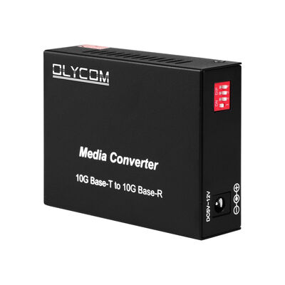 10G SFP+ अनमैनेज्ड फाइबर मीडिया कन्वर्टर, डेटा सेंटर और LAN बैकबोन के लिए DIP स्विच ऑप्टिकल फाइबर कन्वर्टर के साथ