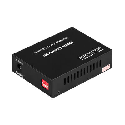 10G SFP+ अनमैनेज्ड फाइबर मीडिया कन्वर्टर, डेटा सेंटर और LAN बैकबोन के लिए DIP स्विच ऑप्टिकल फाइबर कन्वर्टर के साथ