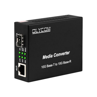 10G SFP+ अनमैनेज्ड फाइबर मीडिया कन्वर्टर, डेटा सेंटर और LAN बैकबोन के लिए DIP स्विच ऑप्टिकल फाइबर कन्वर्टर के साथ