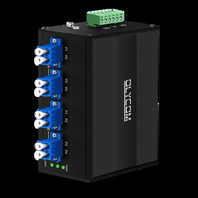 उच्च विश्वसनीयता के लिए AC/DC डुअल पावर इनपुट LC/SC कनेक्टर और SM/MM फाइबर प्रकार के साथ फाइबर ऑप्टिकल बायपास स्विच