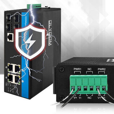 8 पोर्ट L2 प्रबंधित ईथरनेट स्विच 1G/2.5G SFP अपलिंक औद्योगिक ग्रेड CE FCC