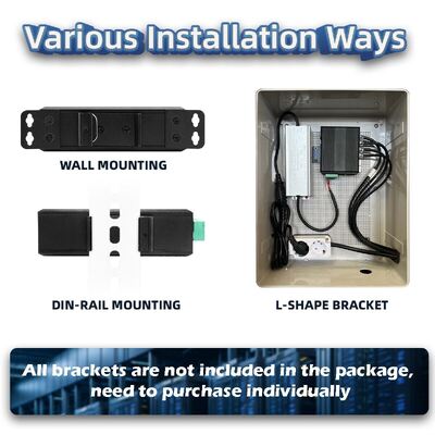 औद्योगिक सौर पोई स्विच DC12-48V 240W सीसीटीवी सिस्टम के लिए वेब प्रबंधित नेटवर्क स्विच