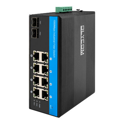 सौर ऊर्जा प्रणाली या वाहन के लिए गीगाबिट 8 पोर्ट सोलर पो स्विच DC12-48V अनमैनेज्ड पो स्विच 240W
