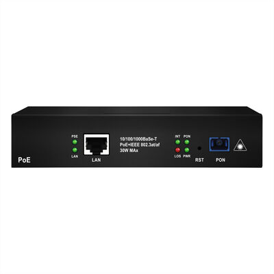 वाणिज्यिक XPON PoE ONU 1 पोर्ट फाइबर एक्सेस नेटवर्क के लिए गीगाबिट 30W PoE PON टर्मिनल